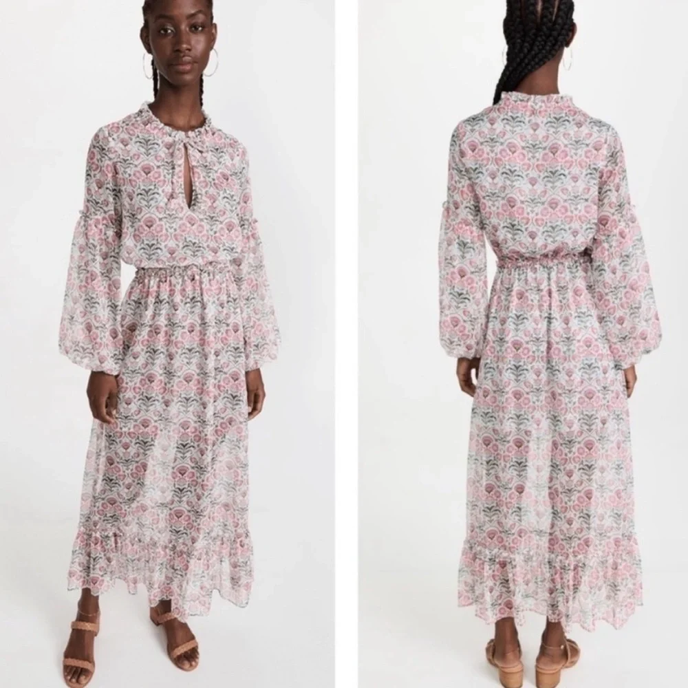 Misa Los Angelos Amata Floral Long Sleeve Dress